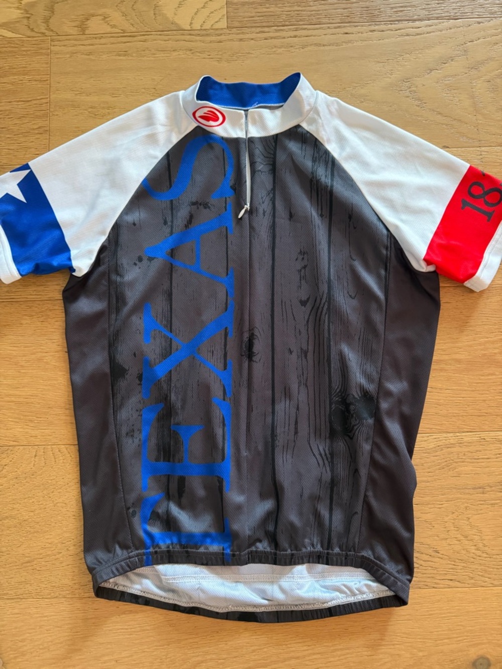 Performance Cycling Jersey - Texas Black & Blue Men’s Short Sleeve Shirt S EUC